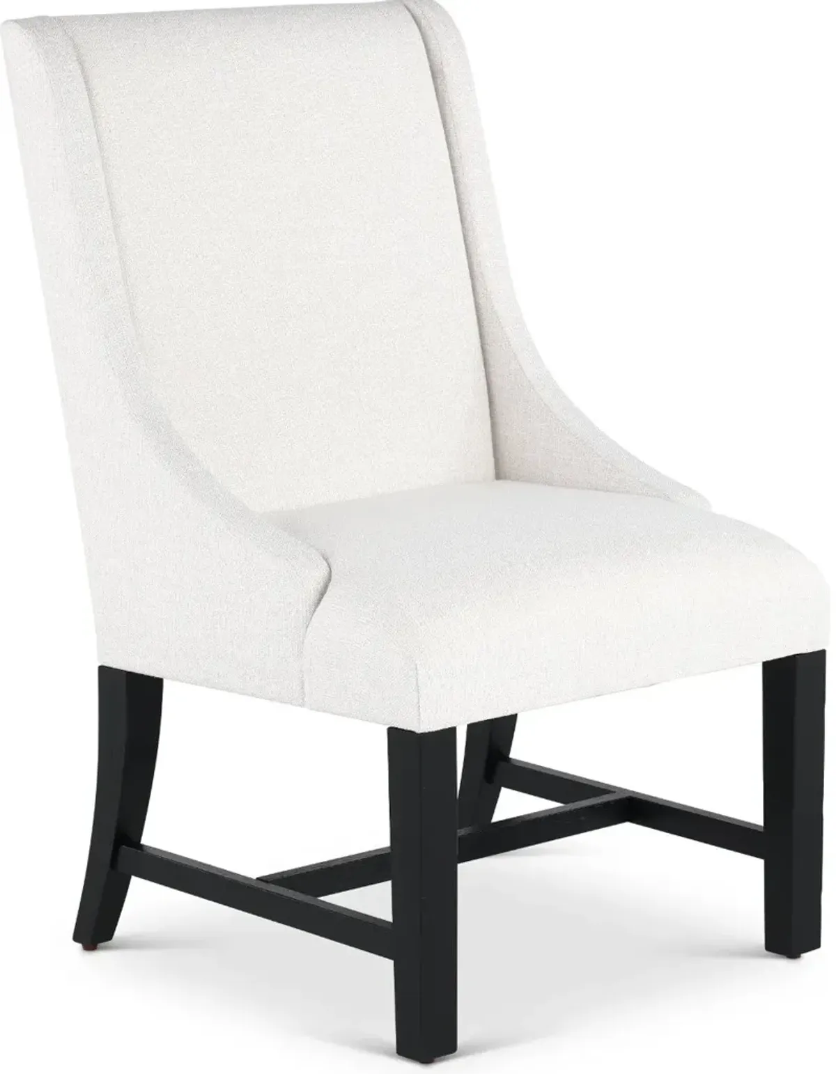 Macon White Upholstered Dining Chair