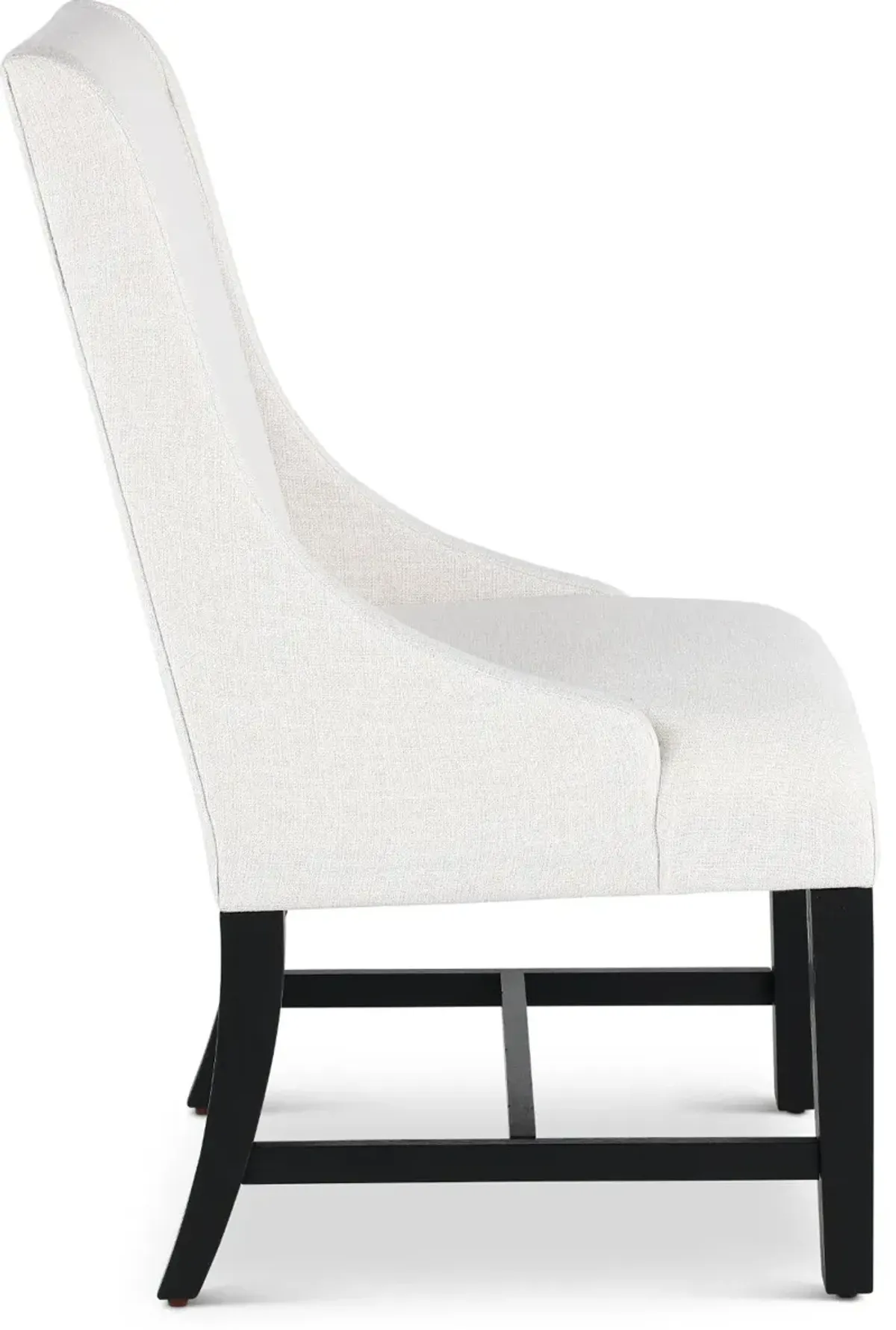 Macon White Upholstered Dining Chair