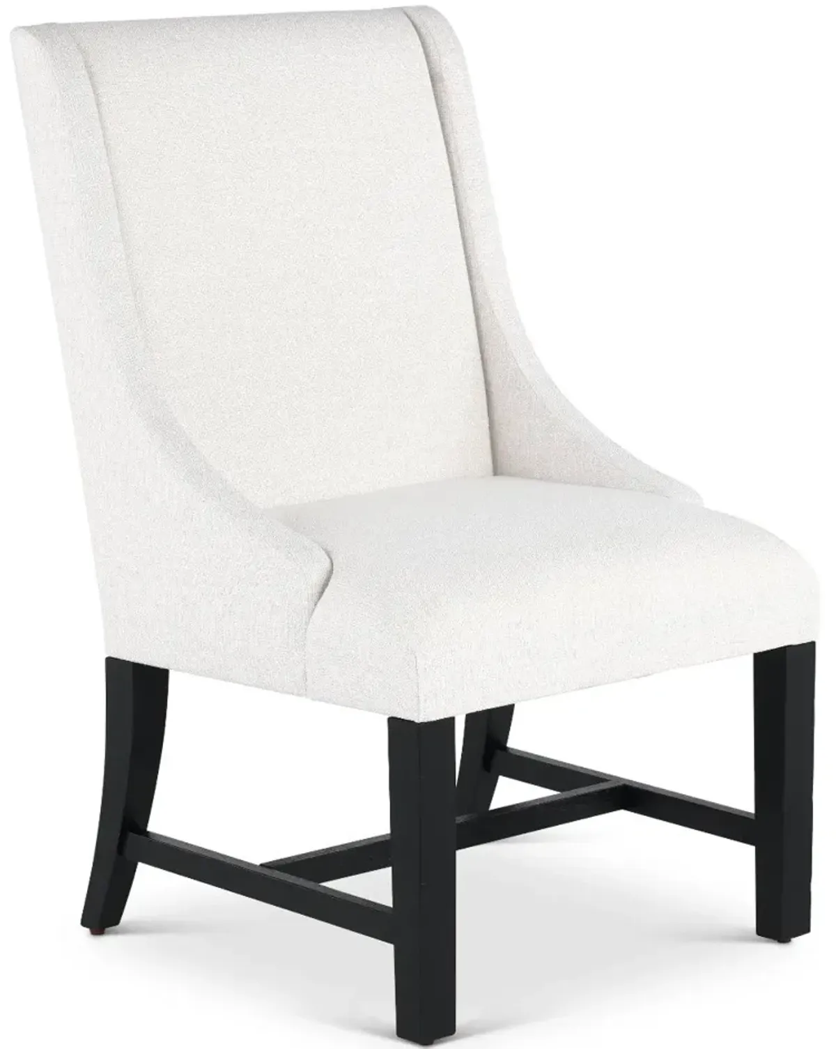 Macon White Upholstered Dining Chair