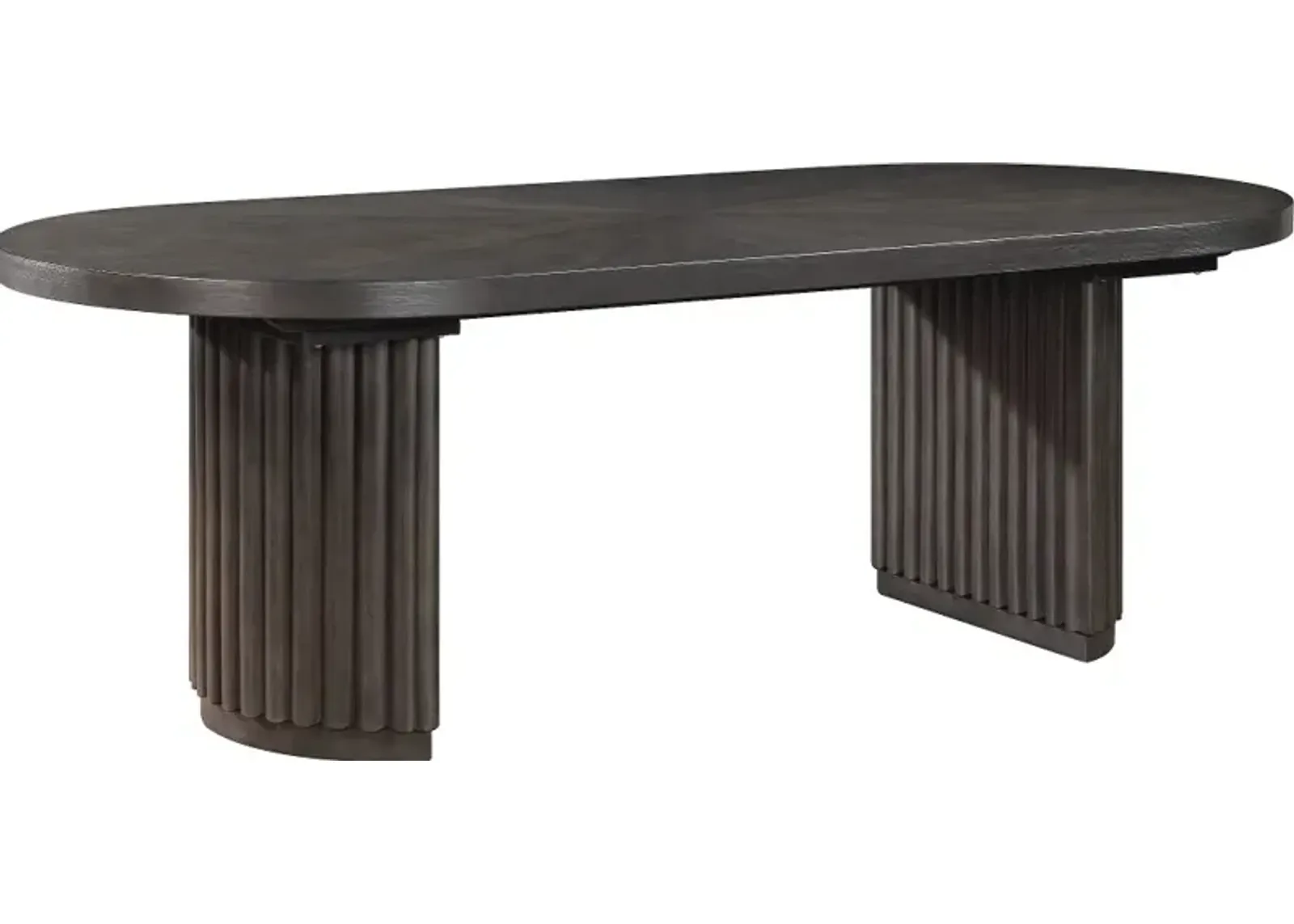 Macy Dark Brown Oval Dining Table