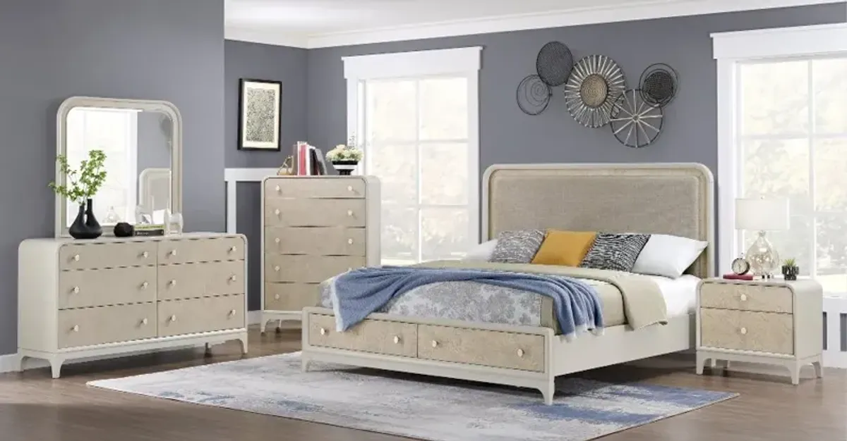 Skyline Beige-Gray Chest of Drawers