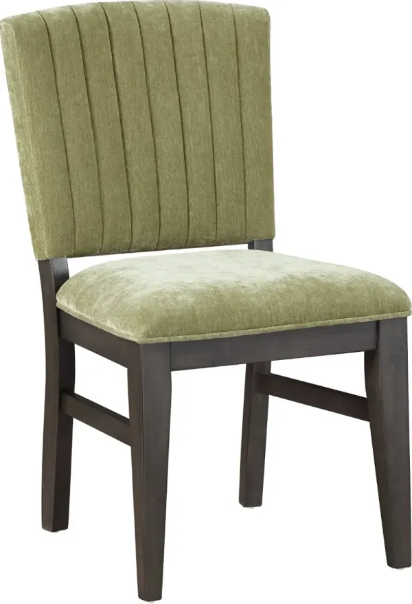 Macy Green Upholstered Side Chair