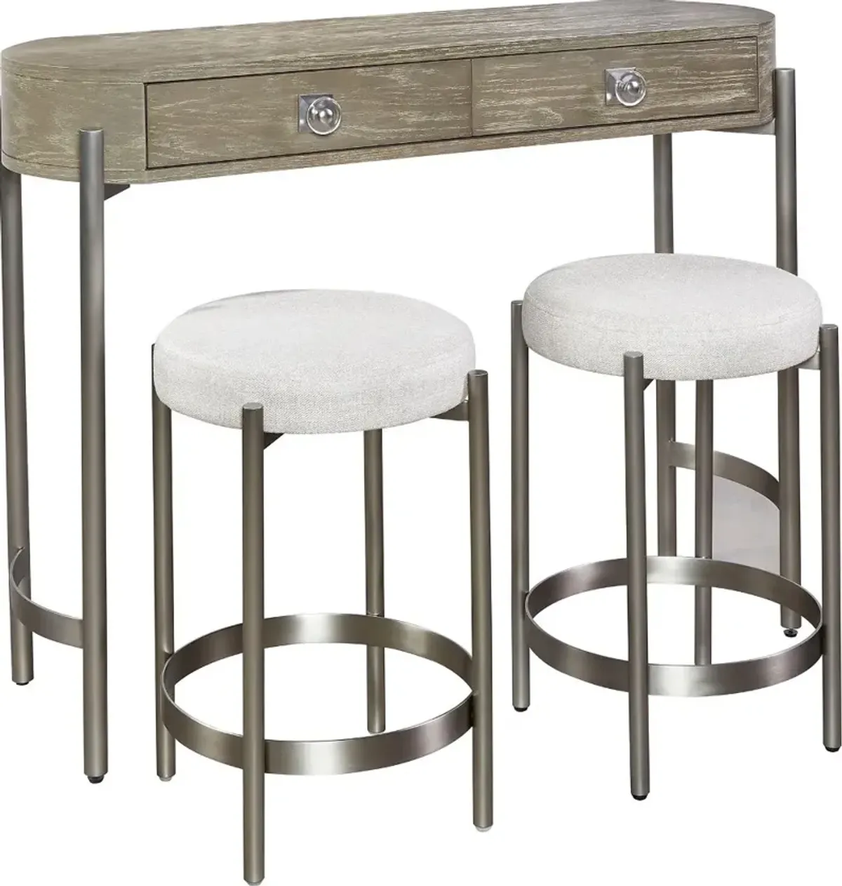 Manhattan Gray 3 Piece Bistro Dining Set