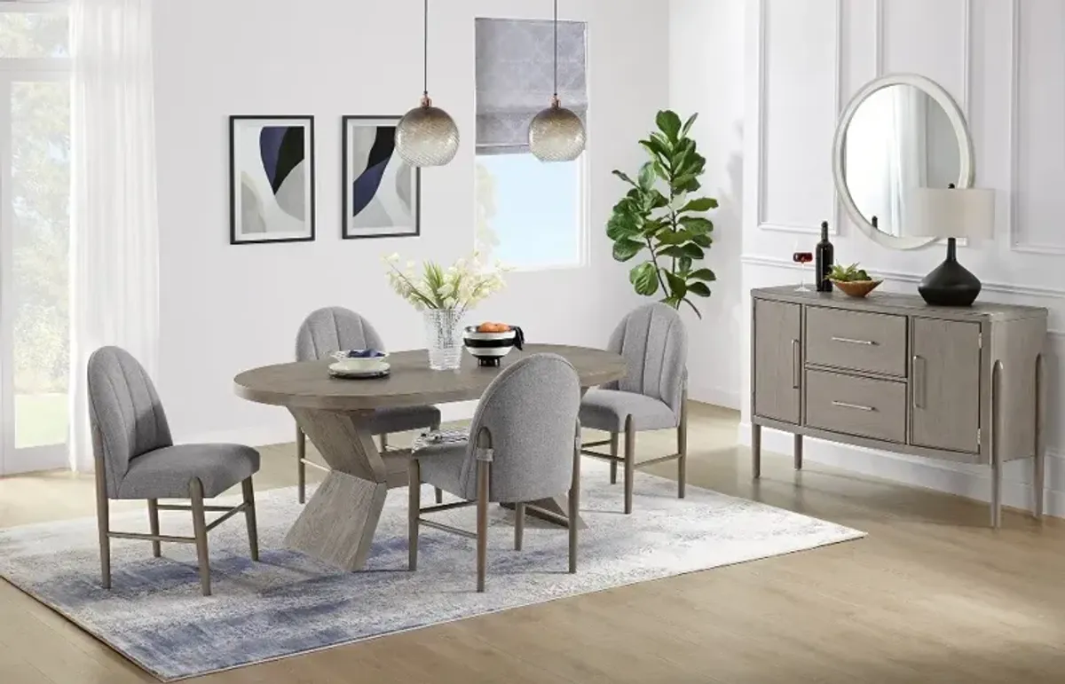 Elliston Gray Upholstered Dining Chair