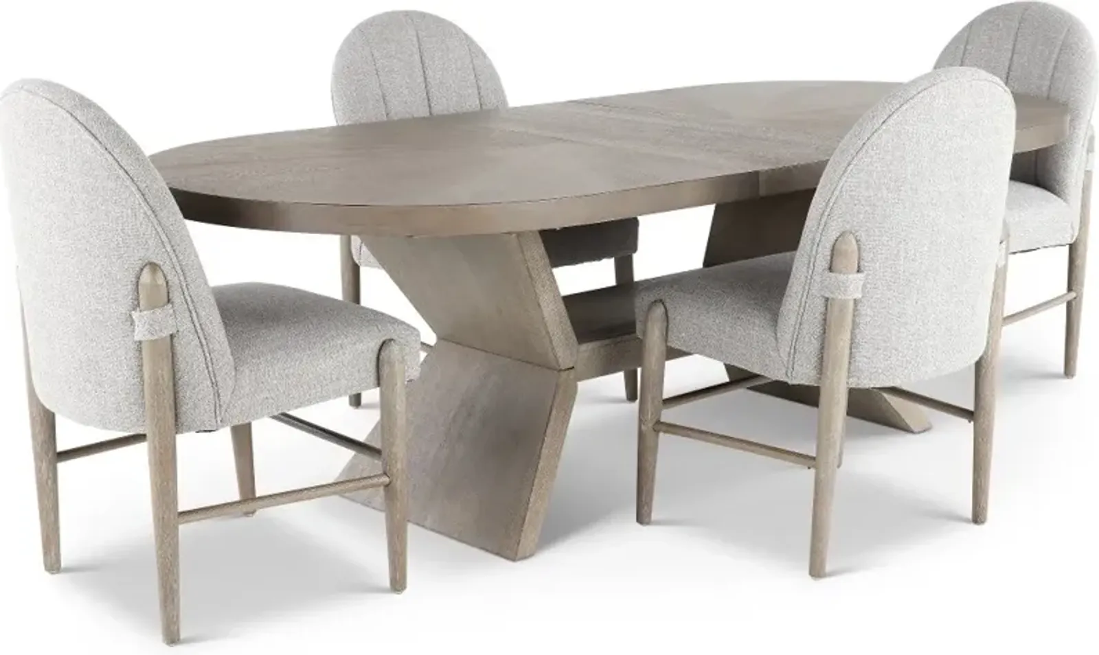 Elliston Weathered Gray 5 Piece Dining Set