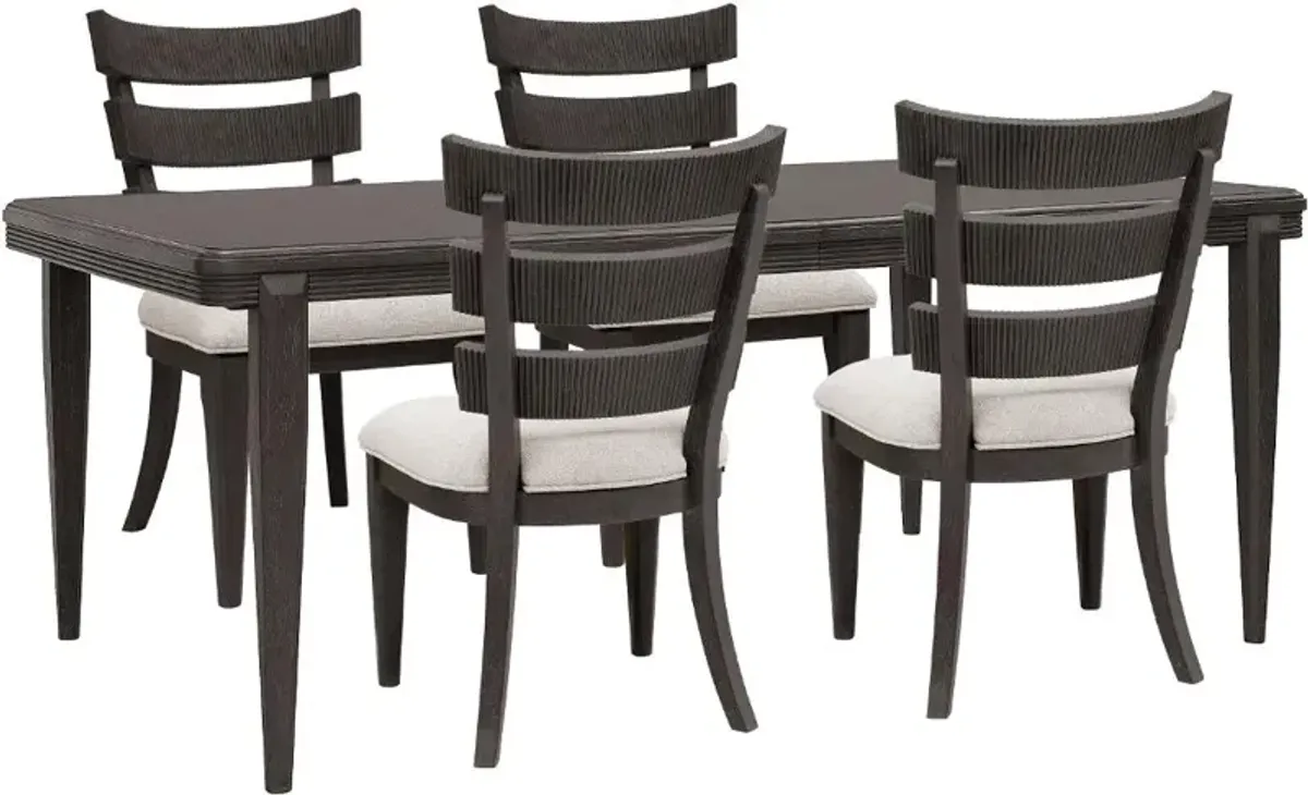 West End Loft Black 5 Piece Dining Set