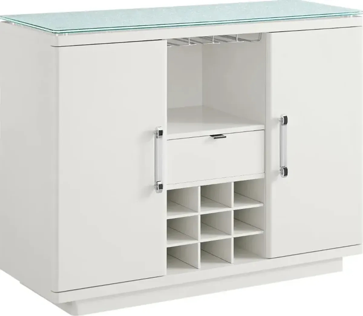Miami White Bar Cabinet