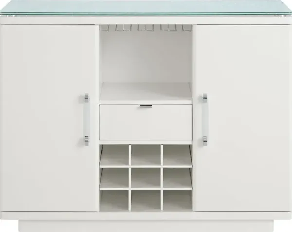 Miami White Bar Cabinet