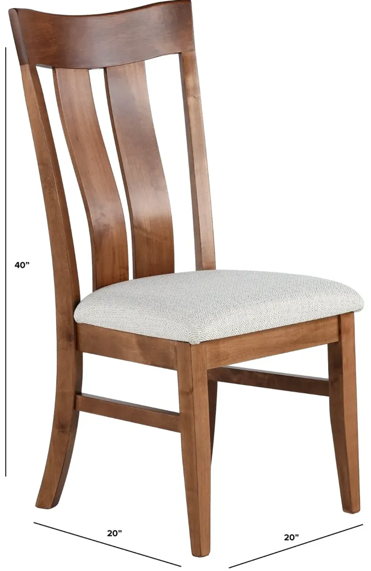 Mary Maple Brown Dining Chair