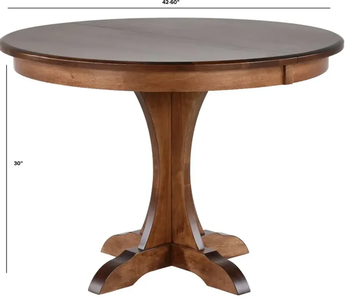 Mary Maple Brown Dining Table