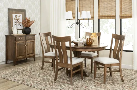 Mary Maple Brown Dining Table