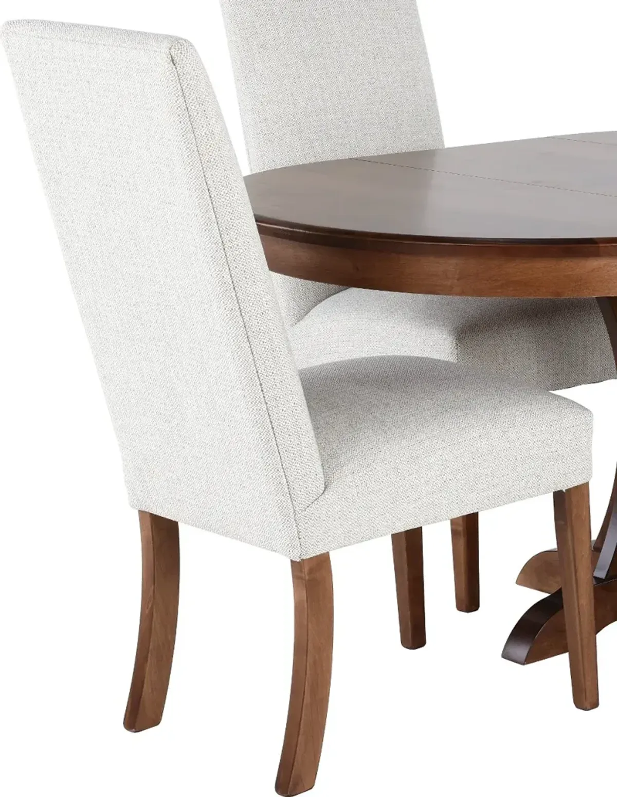 Mary Brown and Beige 5 Piece Dining Set
