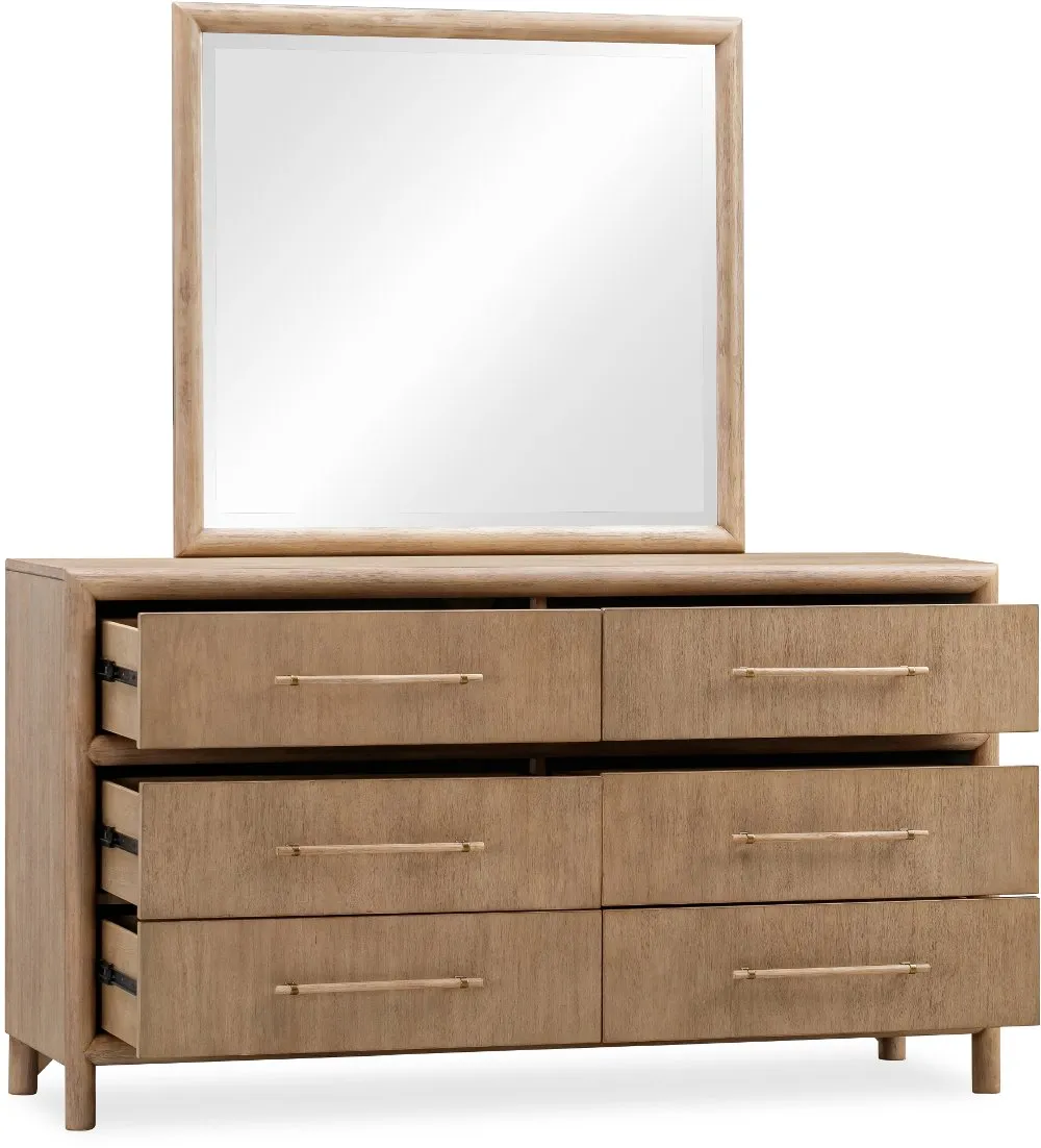 Dorsey Light Brown Dresser