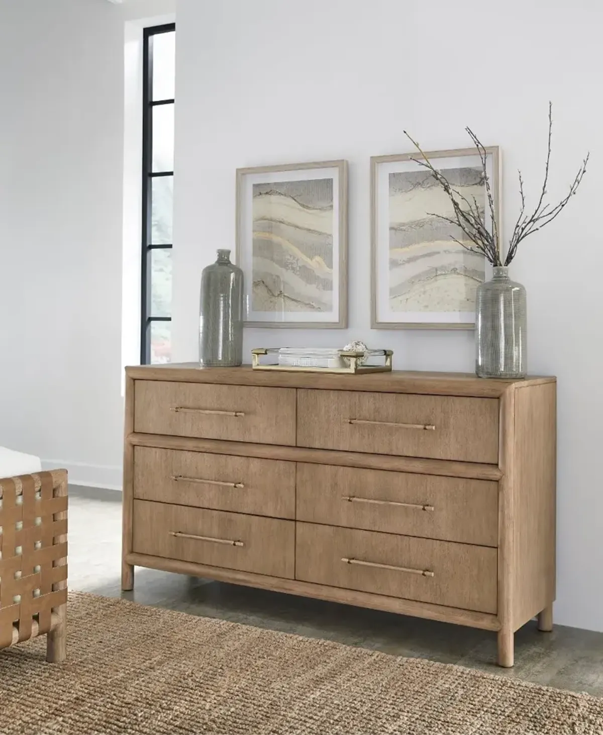 Dorsey Light Brown Dresser