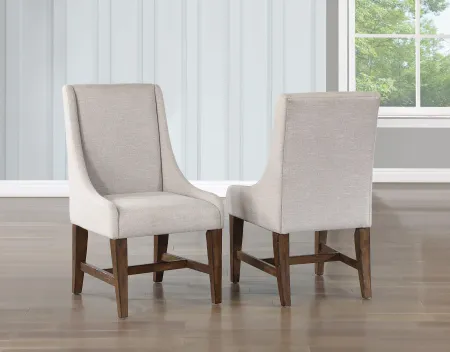 Villa Beige Upholstered Dining Chair