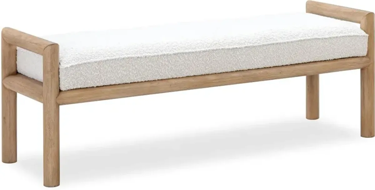 Dorsey Light Brown Bed Bench