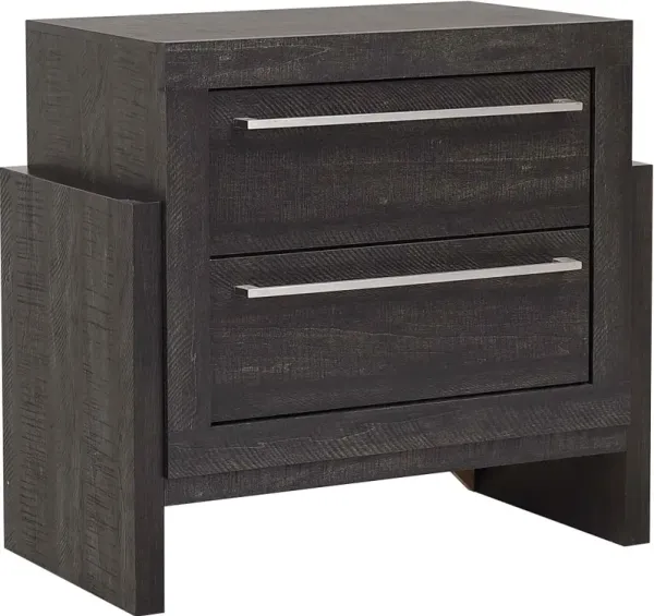 Sutter Espresso Brown Nightstand