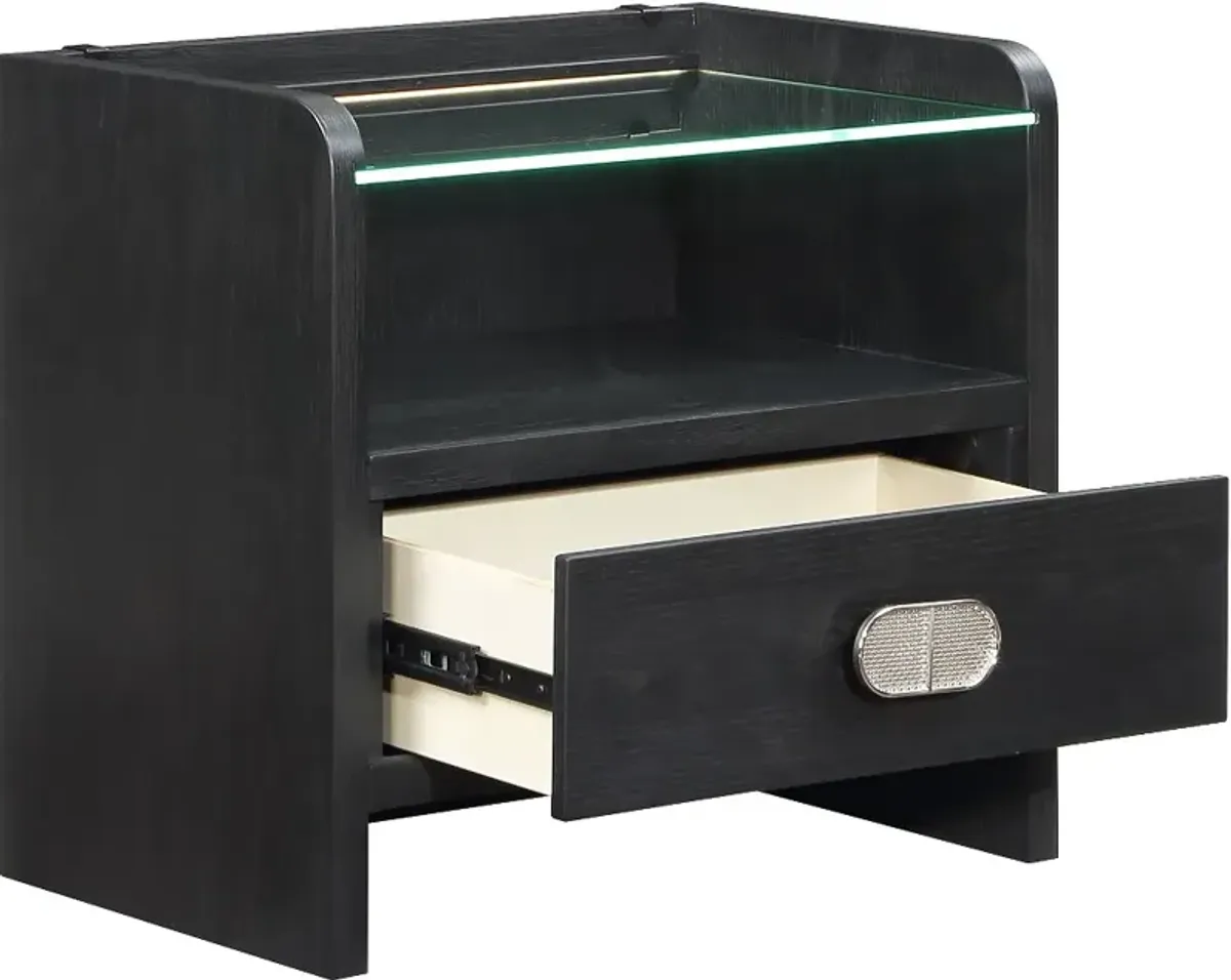 Kendell Black Nightstand