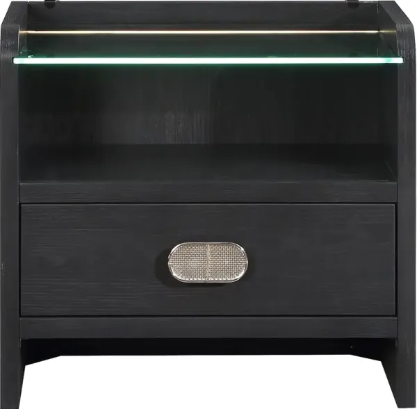 Kendell Black Nightstand