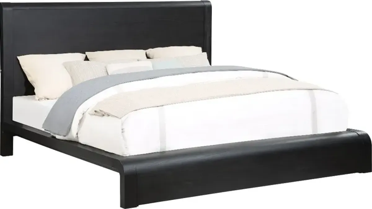 Kendell Black King Platform Bed