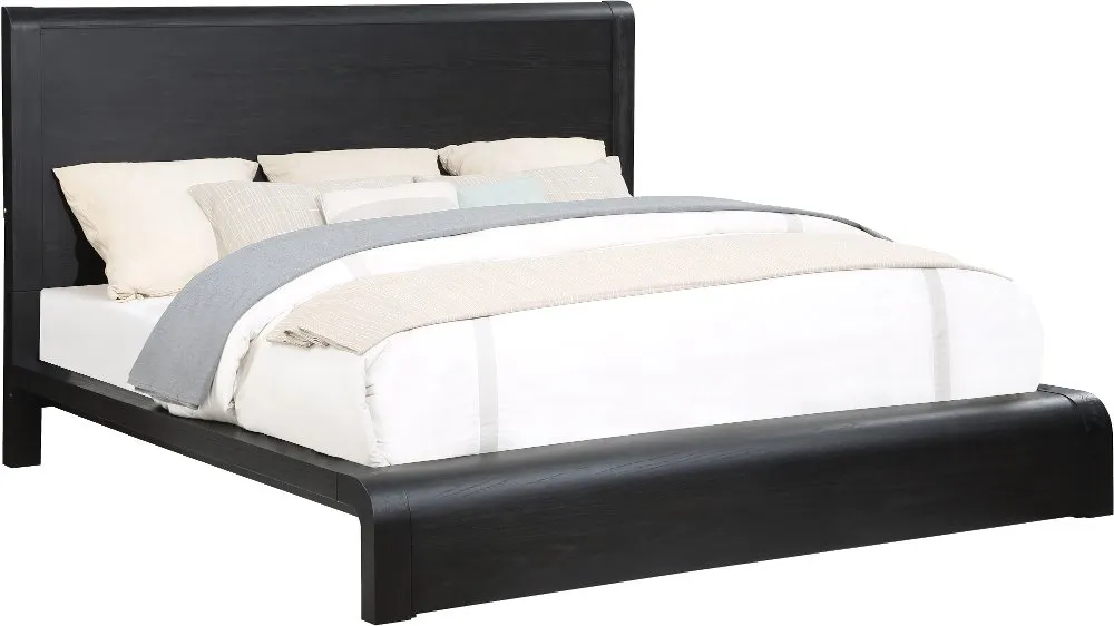 Kendell Black King Platform Bed