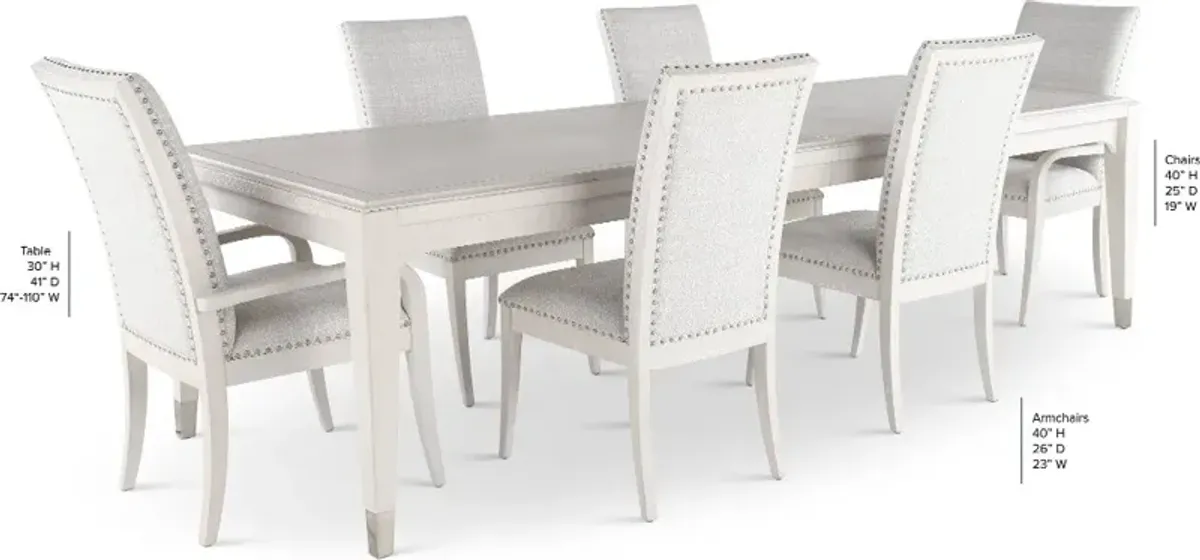 Ashby Place Gray 7 Piece Dining Set
