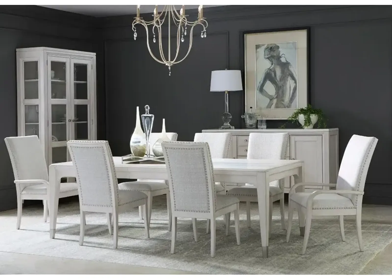 Ashby Place Gray 7 Piece Dining Set