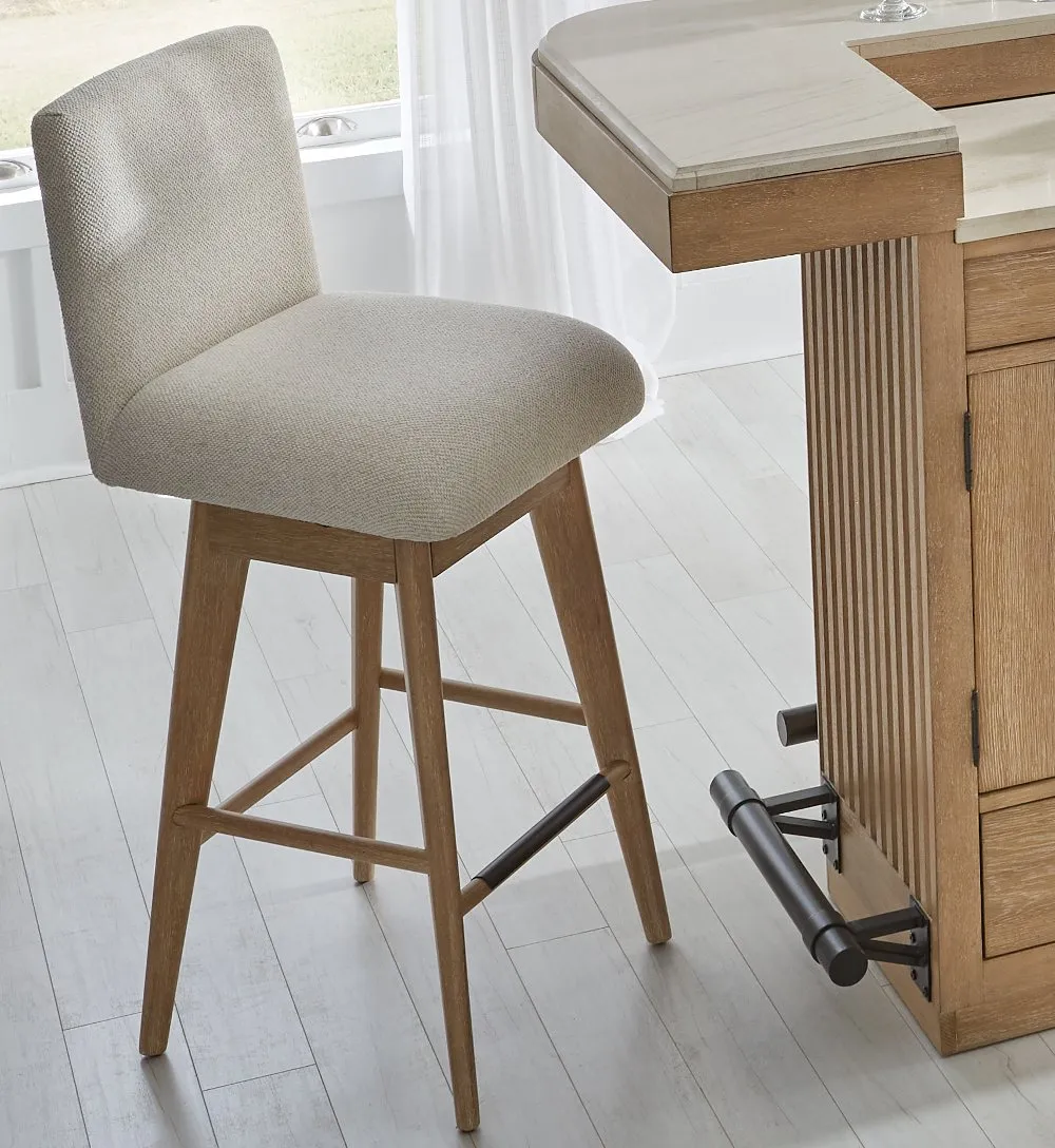 Escape Natural Oak Swivel Bar Stool