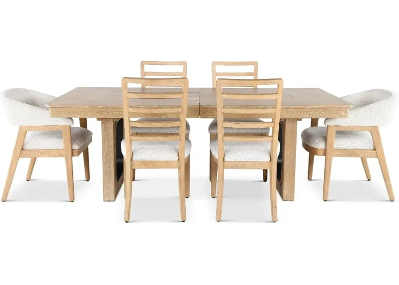 Escape Natural Oak 7 Piece Dining Set