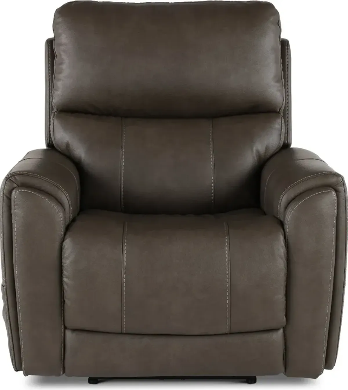 Damon Smoke Gray Power Recliner with Massage