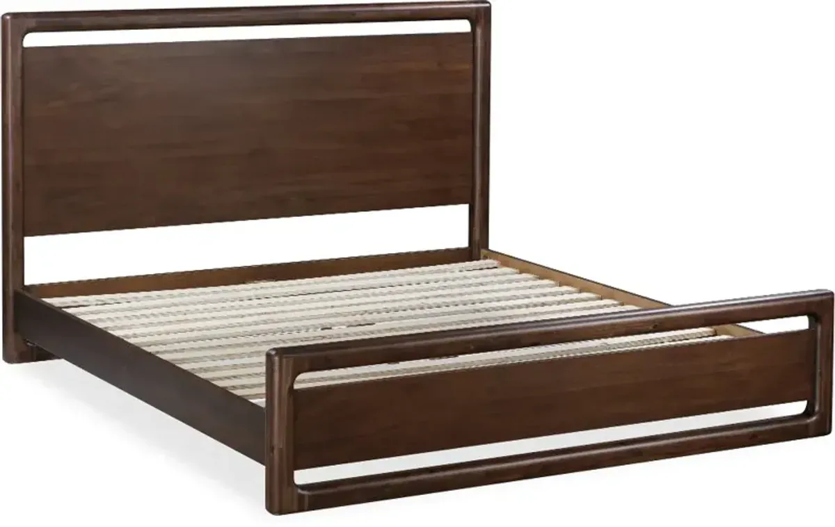 Sol Brown Queen Platform Bed