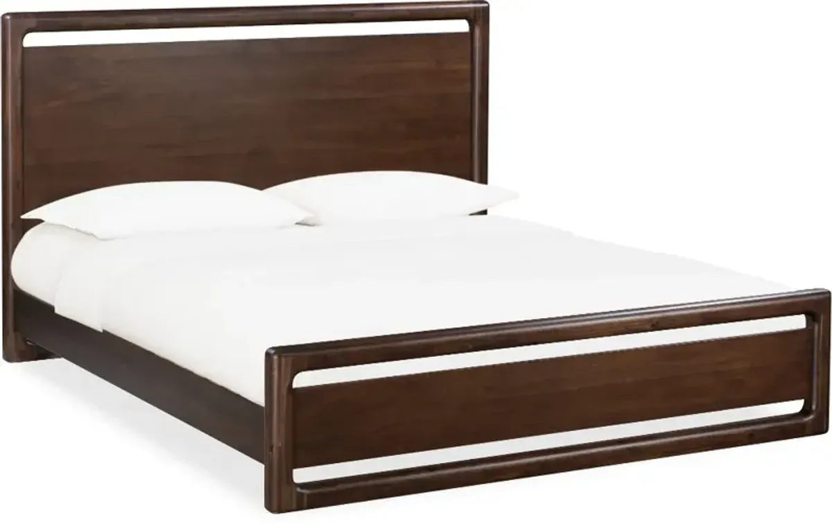 Sol Brown Queen Platform Bed