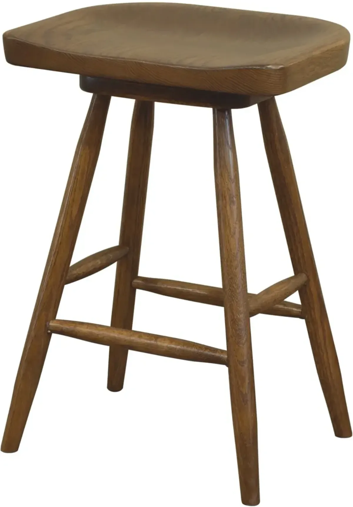 Whiskey Oak Counter Height Swivel Stool