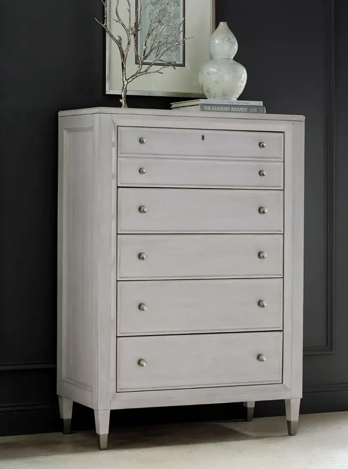 Ashby Place Gray Chest of Drawers