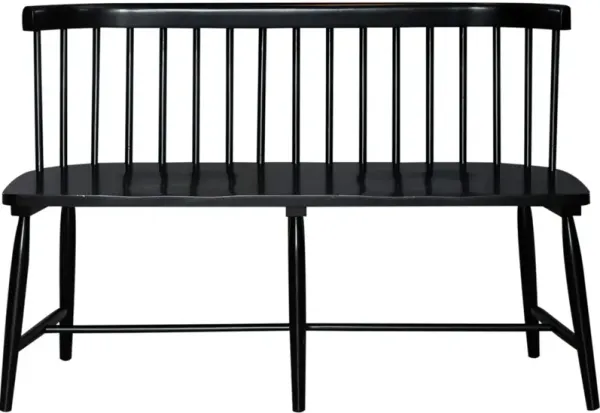 Capeside Cottage Black Dining Bench
