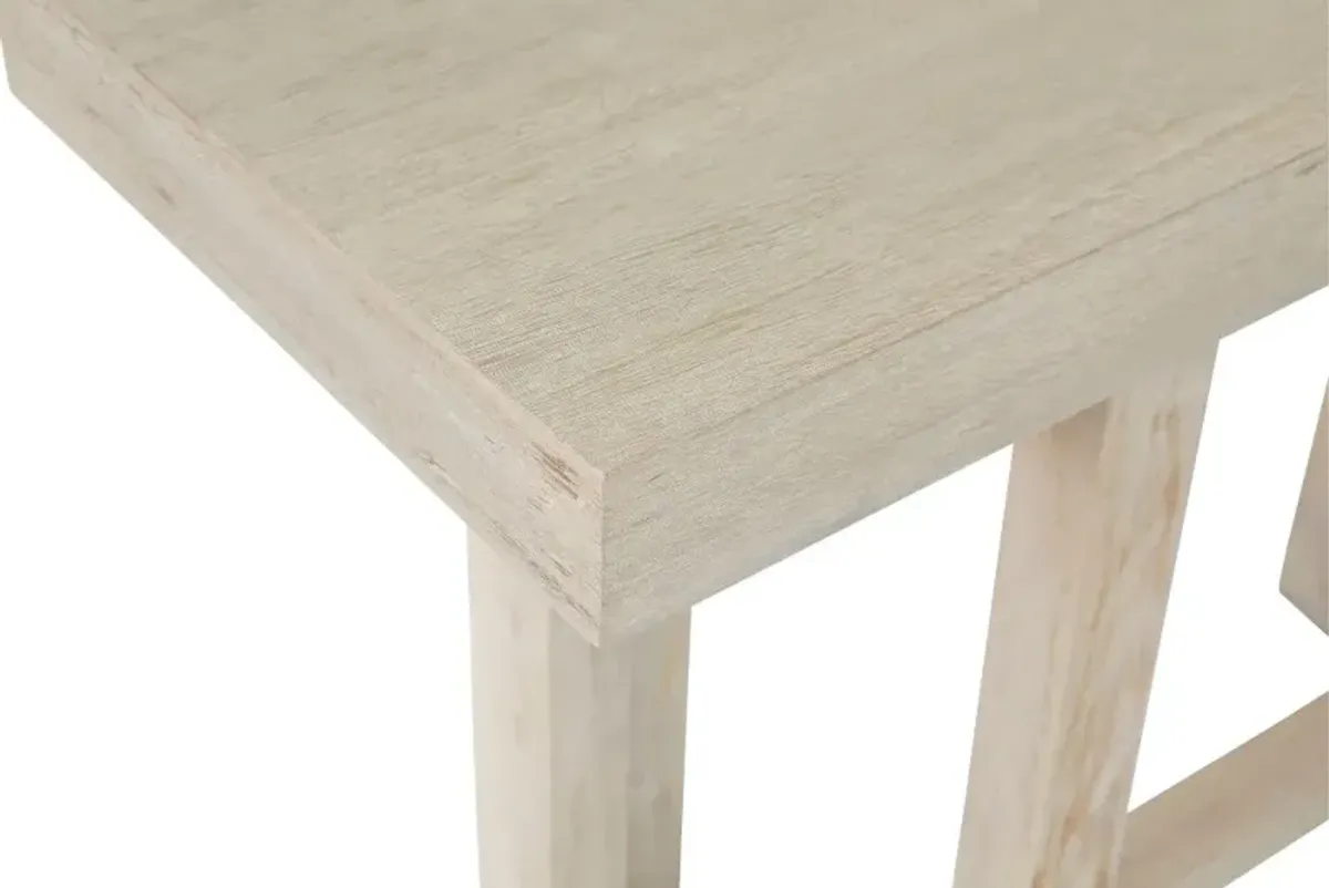 Jalisco White-Washed Sofa Table