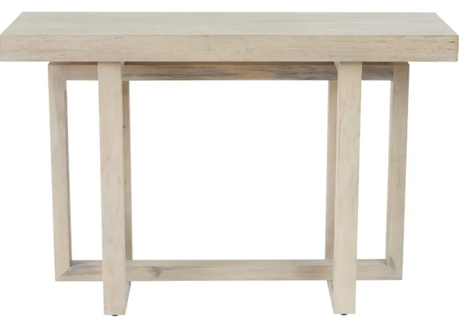 Jalisco White-Washed Sofa Table