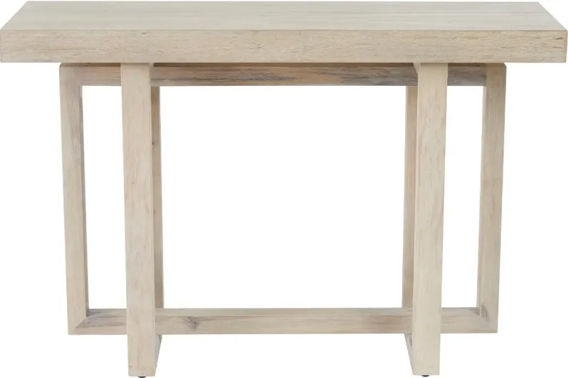 Jalisco White-Washed Sofa Table