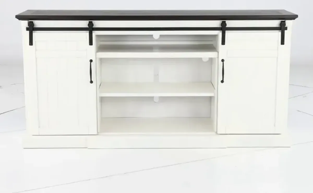 Buck White 78" TV Stand