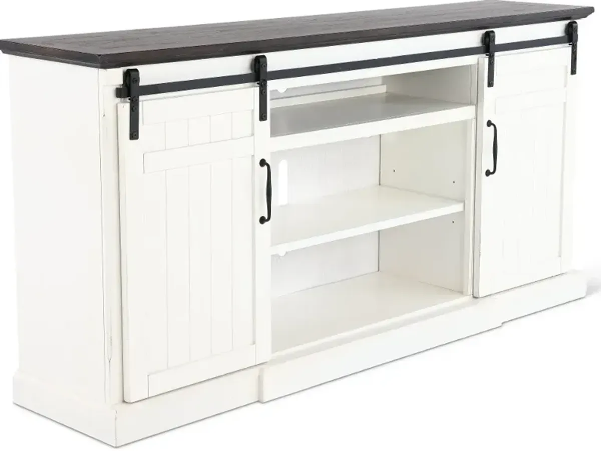 Buck White 78" TV Stand