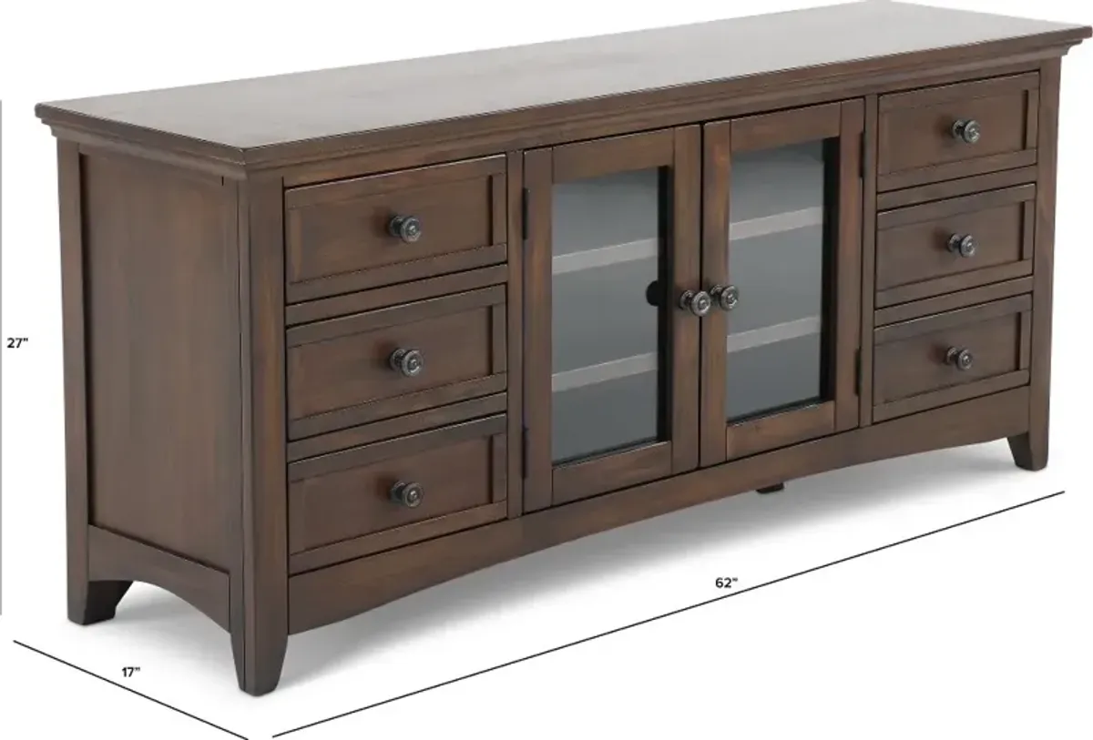 Marlo Coffee Brown 62" TV Stand