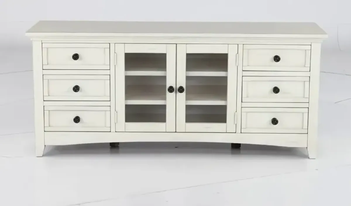 Marlo Marble White 62" TV Stand