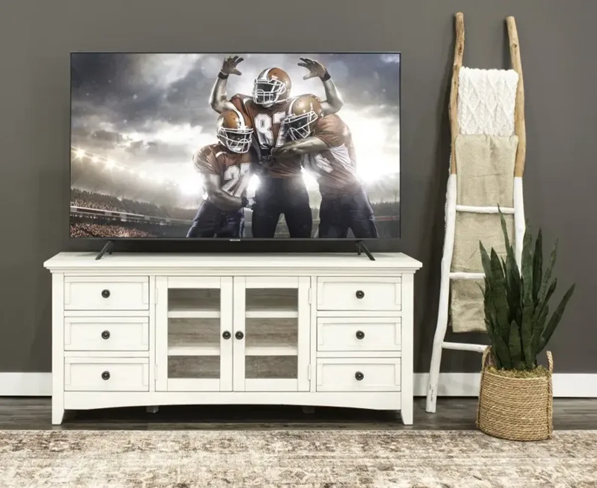 Marlo Marble White 62" TV Stand