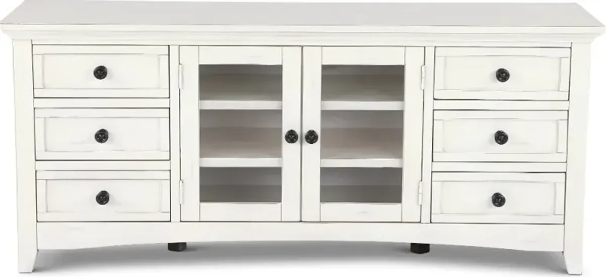 Marlo Marble White 62" TV Stand