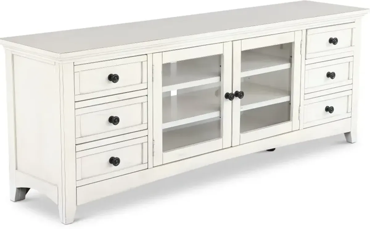 Marlo Marble White 72" TV Stand