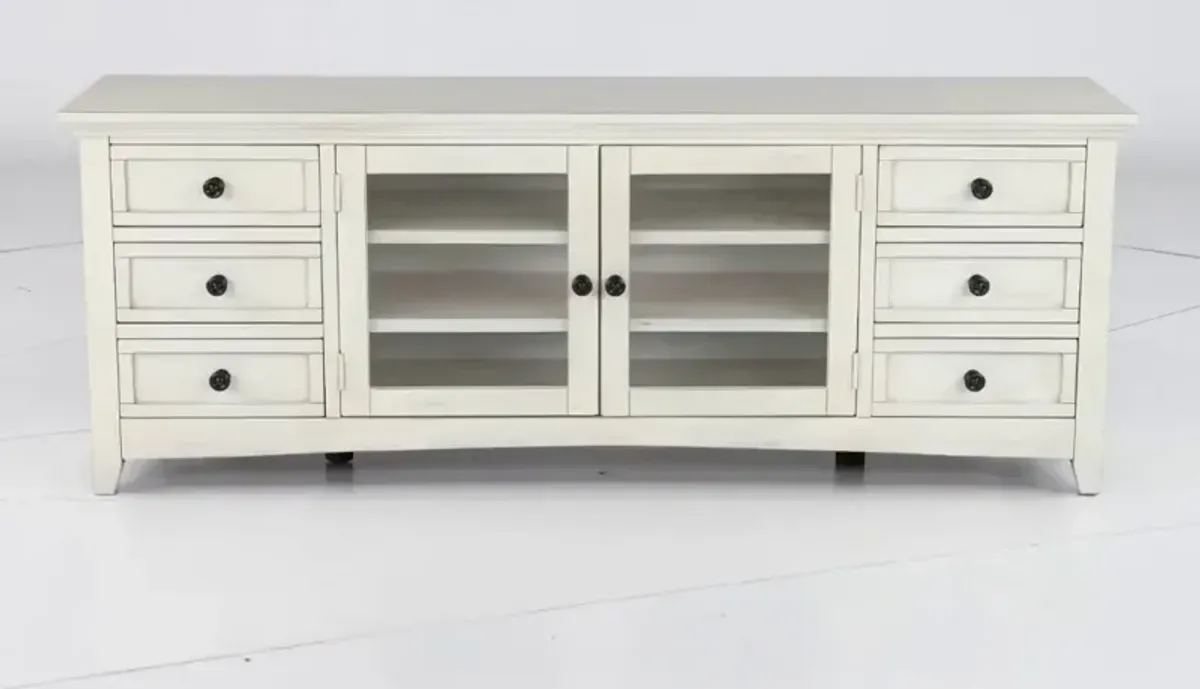 Marlo Marble White 72" TV Stand