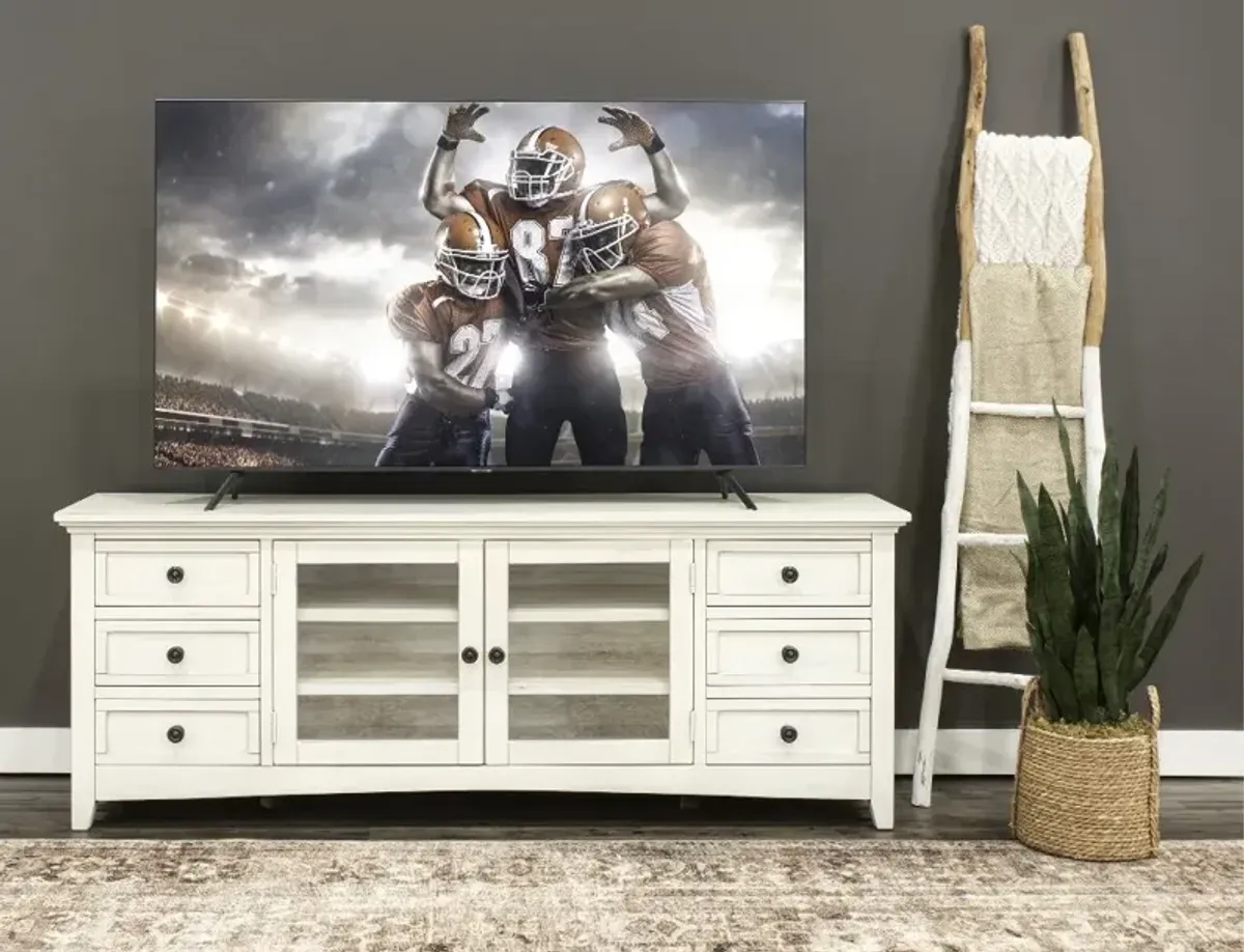 Marlo Marble White 72" TV Stand