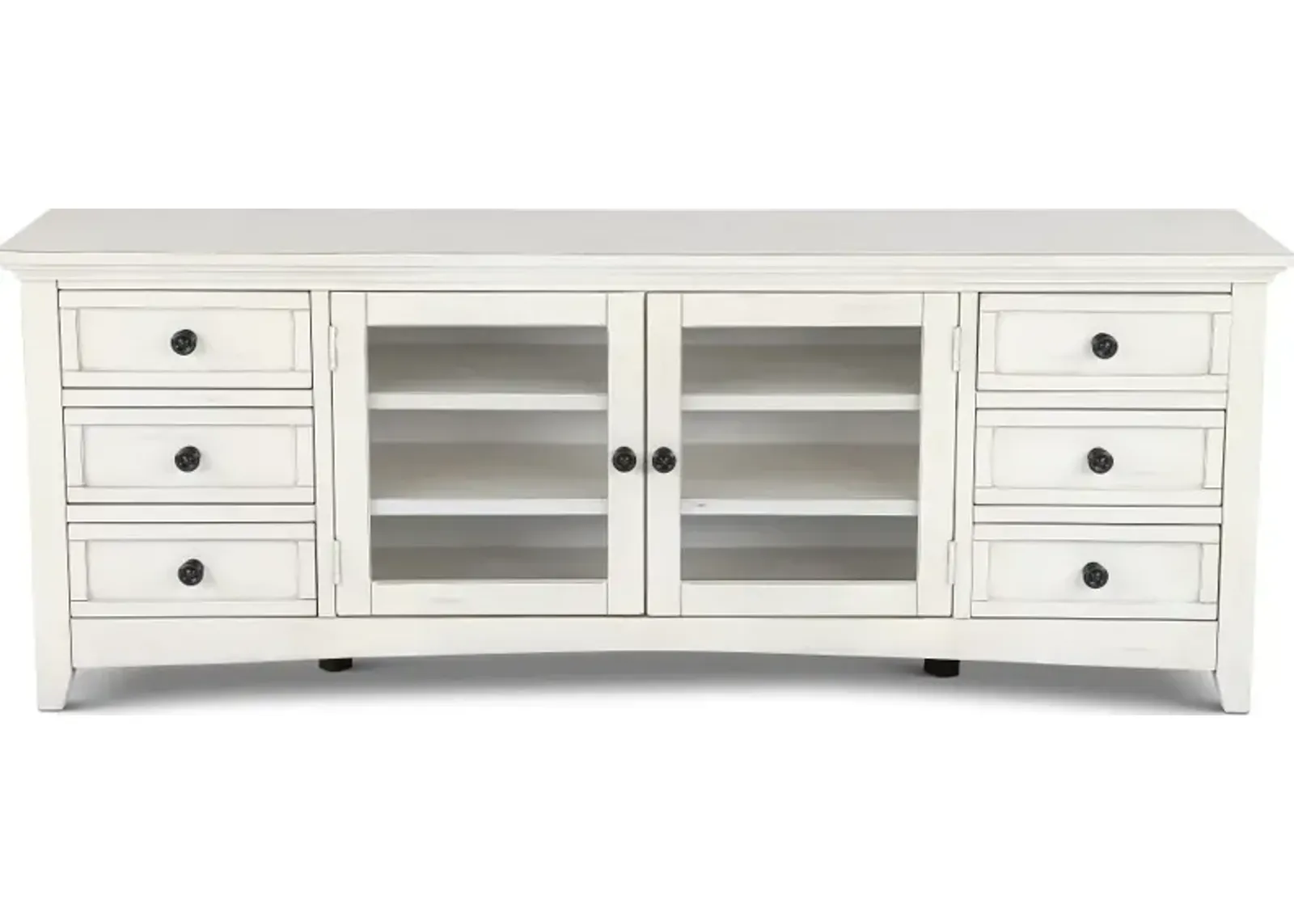 Marlo Marble White 72" TV Stand