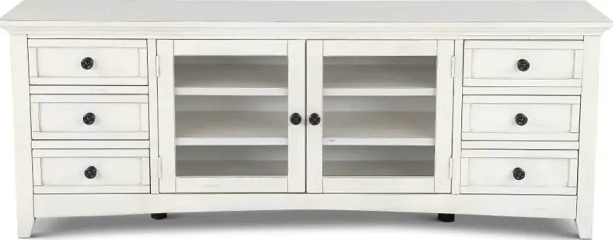 Marlo Marble White 72" TV Stand