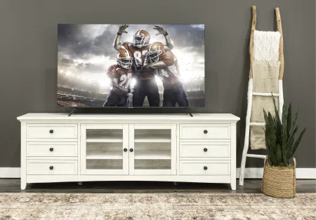 Marlo Marble White 82" TV Stand